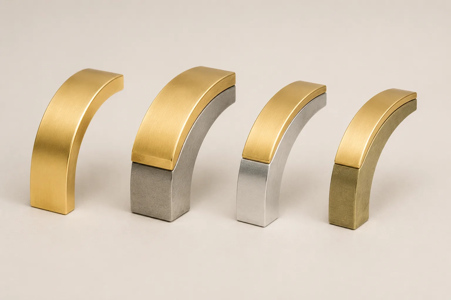 Conceptual cutaway illustration comparing gold-tone jewelry layers over silver and brass-toned base metals.